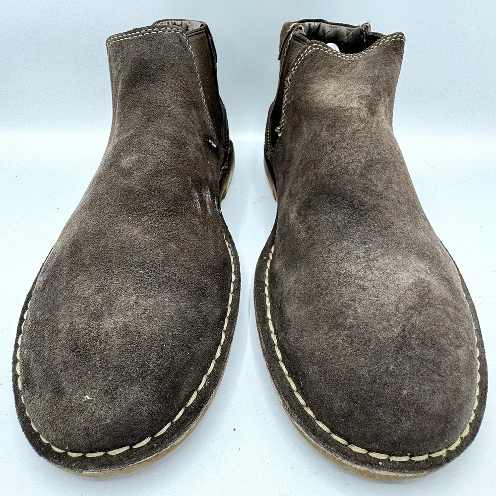 Georgia Boot Giant Chelsea Boots Mens 9.5 Brown Suede Slip On Casual Work